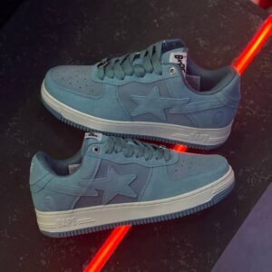 بتینگ ایپ بیپ استا آبی جیر A Bathing Ape Bape Sta Blue Suede بتینگ ایپ بیپ استا آبی جیر A Bathing Ape Bape Sta Blue Suede