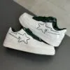 بتینگ ایپ بیپ استا چرم براق سفید سبز تیره A Bathing Ape Bape Sta Patent Leather White Green بتینگ ایپ بیپ استا چرم براق سفید سبز تیره A Bathing Ape Bape Sta Patent Leather White Green - تصویر 3