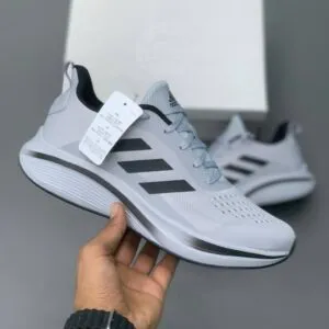 کتونی آدیداس رانینگ طوسی روشن مشکی Adidas Running Light Grey & Black کتونی آدیداس رانینگ طوسی روشن مشکی Adidas Running Light Grey & Black