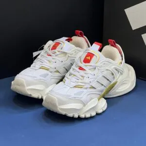 آدیداس رانر اکس ال جی دیلاکس سفید طلایی adidas XLG Runner Deluxe Off White Gold Metallic Red آدیداس رانر اکس ال جی دیلاکس سفید طلایی adidas XLG Runner Deluxe Off White Gold Metallic Red