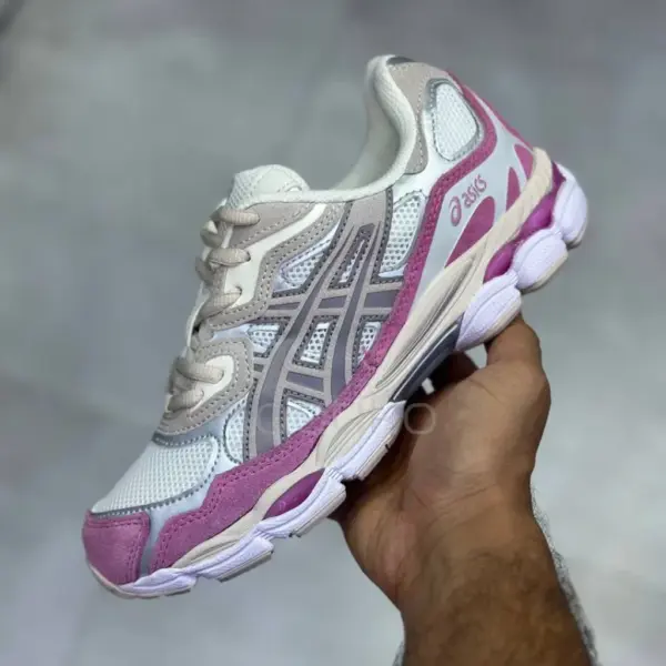 اسیکس ژل ان وای سی کرم بژ صورتی ASICS GEL-NYC Cream Mineral Beige Pink اسیکس ژل ان وای سی کرم بژ صورتی ASICS GEL-NYC Cream Mineral Beige Pink