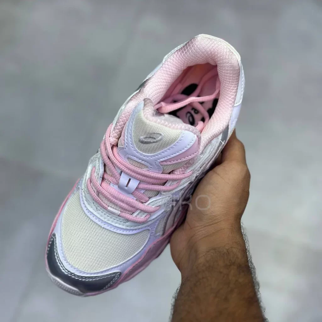 اسیکس ژل ان وای سی کیکی یانگ ژانگ صورتی ASICS GEL-NYC Kicki Yang Zhang Pink Cream Pure Silver - تصویر 3
