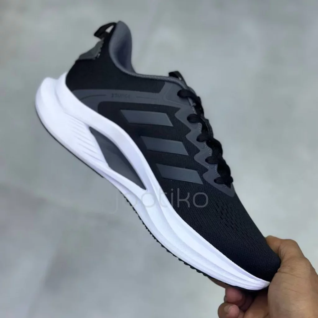 آدیداس ووی بونس مشکی طوسی سفید adidas Voeuy Bounce Black Gray White - تصویر 2