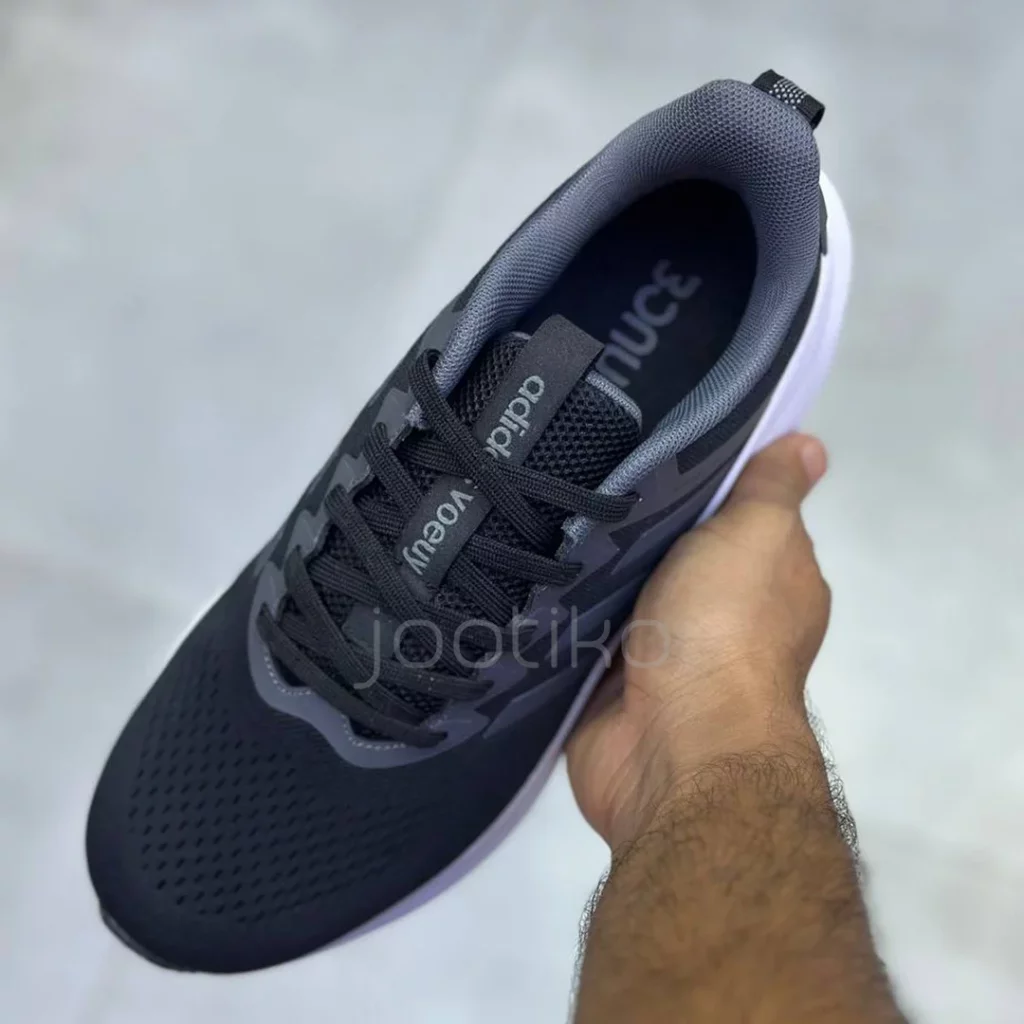 آدیداس ووی بونس مشکی طوسی سفید adidas Voeuy Bounce Black Gray White - تصویر 3