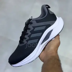 آدیداس ووی بونس مشکی طوسی سفید adidas Voeuy Bounce Black Gray White آدیداس ووی بونس مشکی طوسی سفید adidas Voeuy Bounce Black Gray White