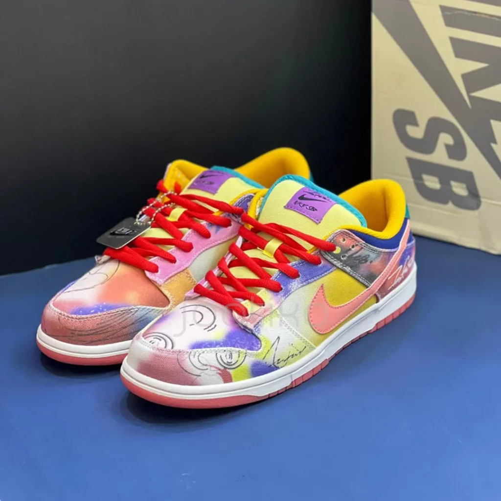 نایک اس بی دانک لو فیوچرا Nike SB Dunk Low Futura Laboratories Sunblush - تصویر 4