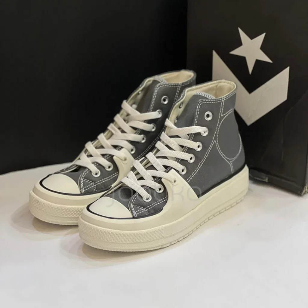 کانورس چاک تیلور آل استار کانستراکت های خاکستری Converse Chuck Taylor All Star Construct High Cyber Grey - تصویر 2