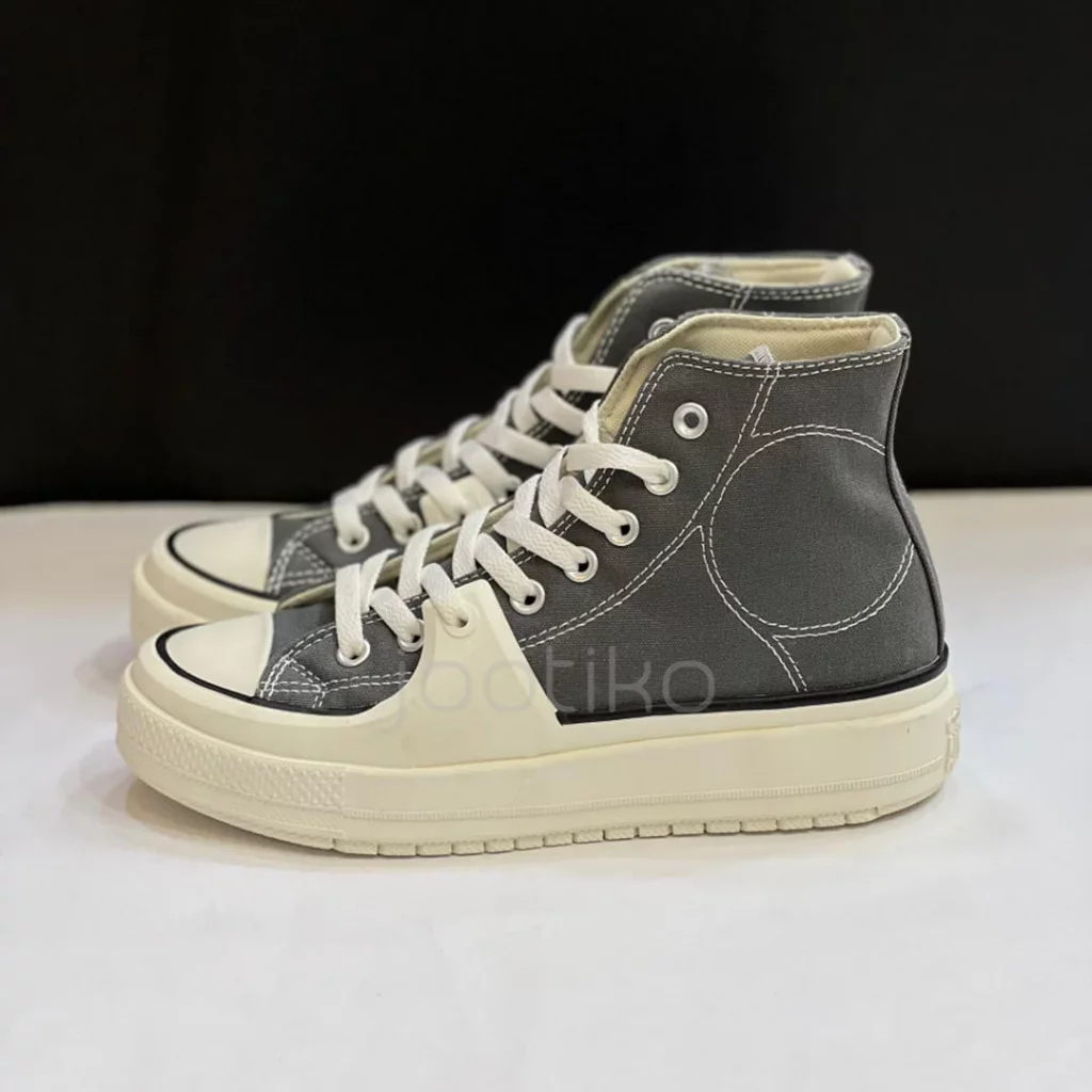 کانورس چاک تیلور آل استار کانستراکت های خاکستری Converse Chuck Taylor All Star Construct High Cyber Grey - تصویر 4