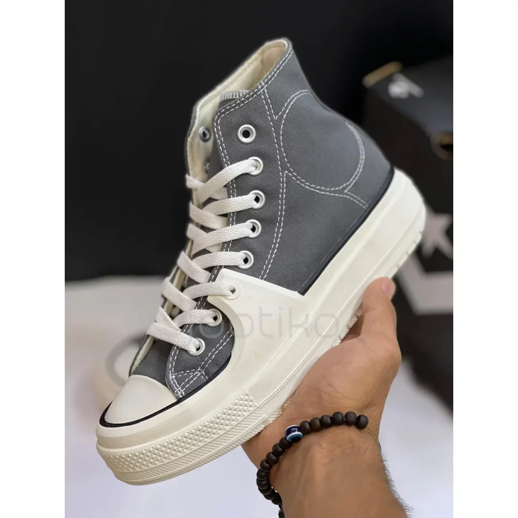 کانورس چاک تیلور آل استار کانستراکت های خاکستری Converse Chuck Taylor All Star Construct High Cyber Grey - تصویر 5