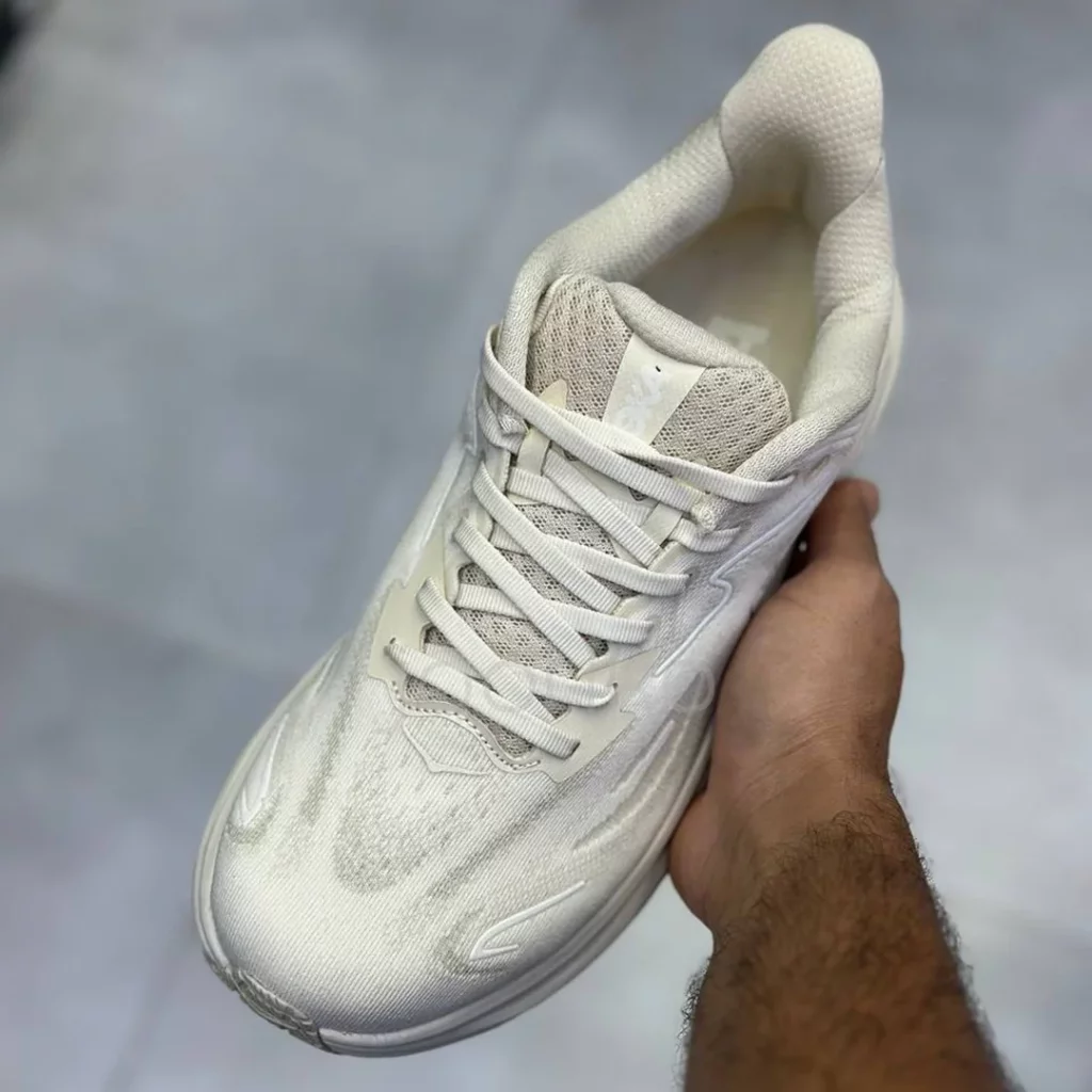 کفش هوکا کلیفتون 10 شیری Hoka Clifton 10 Oatmeal Oat Milk کفش هوکا کلیفتون 10 شیری Hoka Clifton 10 Oatmeal Oat Milk - تصویر 2