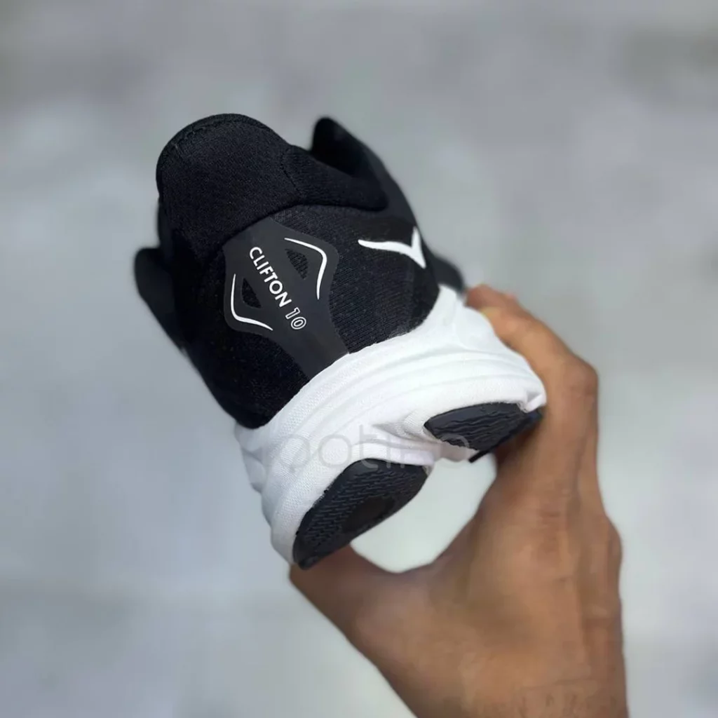 کفش هوکا کلیفتون 10 مشکی سفید Hoka Clifton 10 Black White کفش هوکا کلیفتون 10 مشکی سفید Hoka Clifton 10 Black White - تصویر 5