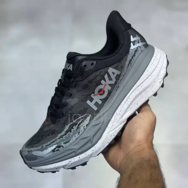 هوکا استینسون 7 مشکی خاکستری Hoka Stinson 7 Black Outer Orbit هوکا استینسون 7 مشکی خاکستری Hoka Stinson 7 Black Outer Orbit