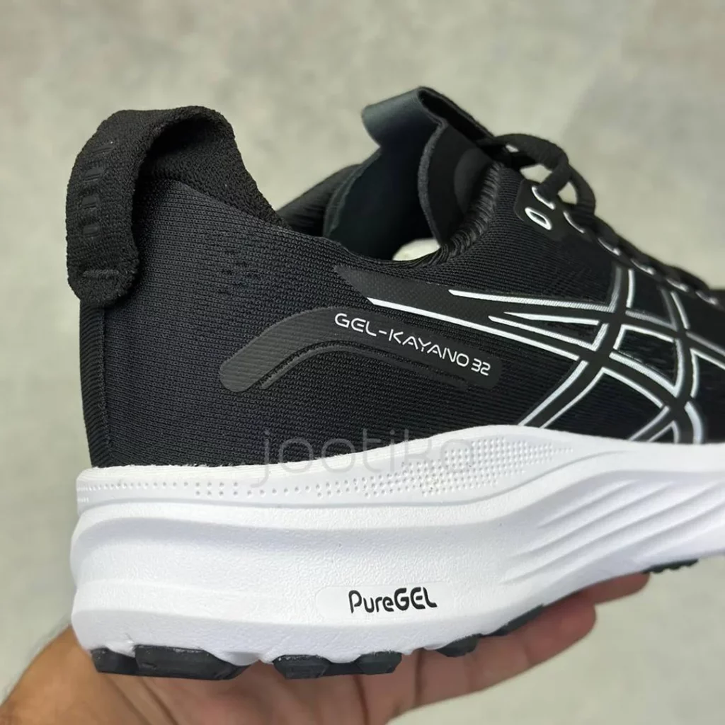 کفش ورزشی اسیکس ژل کایانو 32 مشکی سفید ASICS Gel-Kayano 32 Black White کفش ورزشی اسیکس ژل کایانو 32 مشکی سفید ASICS Gel-Kayano 32 Black White - تصویر 6