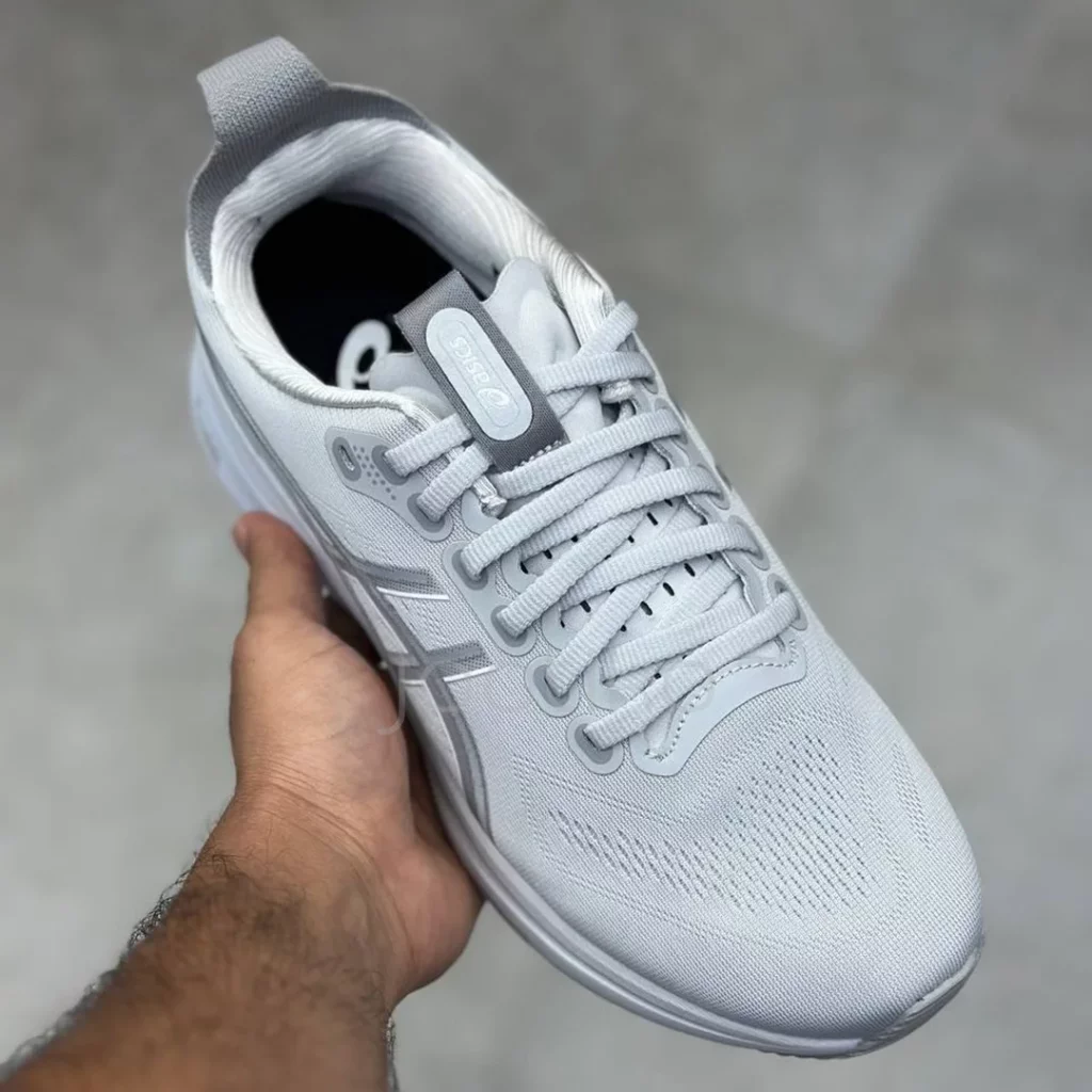 کفش ورزشی اسیکس ژل کایانو 32 طوسی روشن ASICS Gel-Kayano 32 Piedmont Grey Gravel - تصویر 3