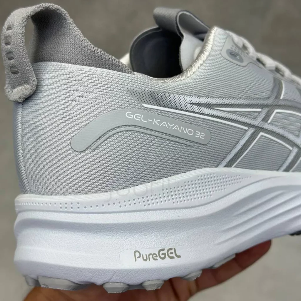 کفش ورزشی اسیکس ژل کایانو 32 طوسی روشن ASICS Gel-Kayano 32 Piedmont Grey Gravel - تصویر 7