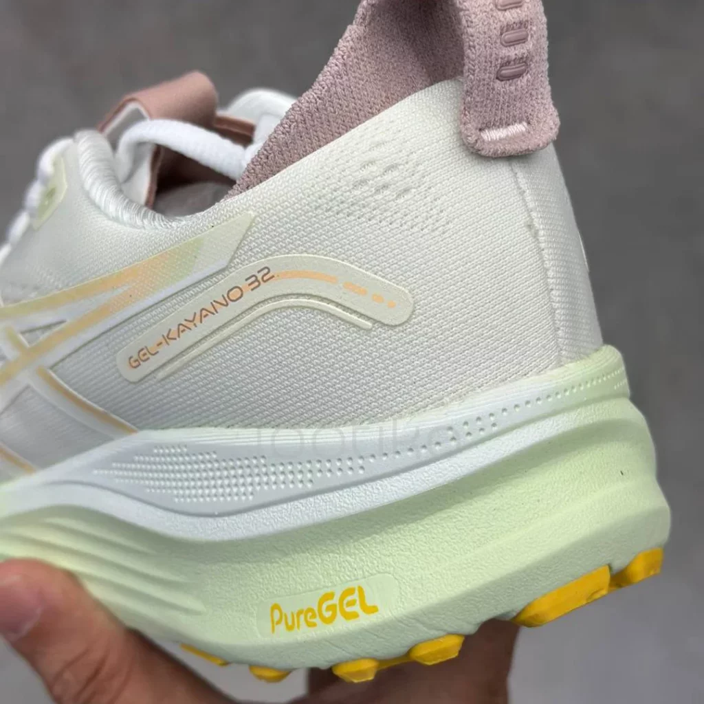 کفش ورزشی اسیکس ژل کایانو 32 ASICS Gel-Kayano 32 White/Orange Glow - تصویر 3
