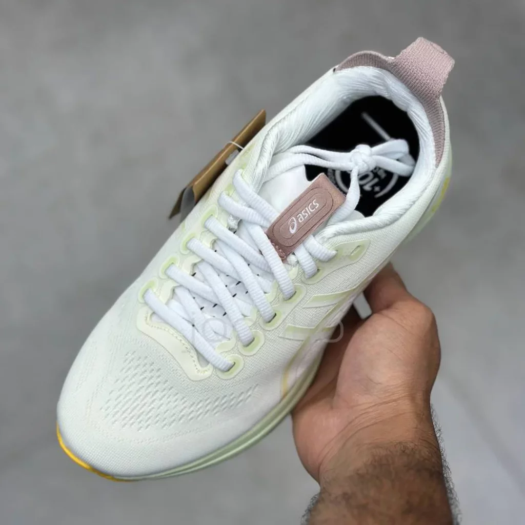کفش ورزشی اسیکس ژل کایانو 32 ASICS Gel-Kayano 32 White/Orange Glow - تصویر 4