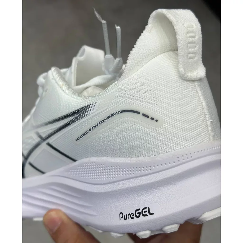 کفش ورزشی اسیکس ژل کایانو 32 سفید ASICS Gel-Kayano 32 White Pure Silver کفش ورزشی اسیکس ژل کایانو 32 سفید ASICS Gel-Kayano 32 White Pure Silver - تصویر 5