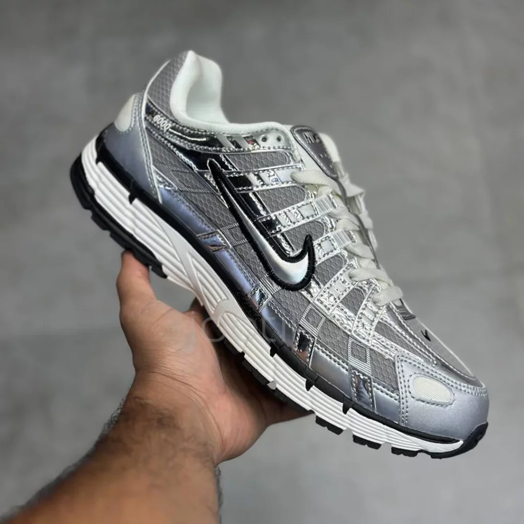 نایک پی 6000 متالیک سیلور Nike P-6000 Metallic Silver - تصویر 2