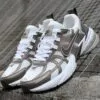 نایک وی تو کی ران سفید قهوه ای Nike V2K Run Mink Brown Summit White College Grey Ironstone