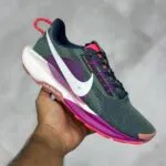 نایک ریکت پگاسوس تریل ۵ سبز تیره بنفش سفید Nike React Pegasus Trail 5