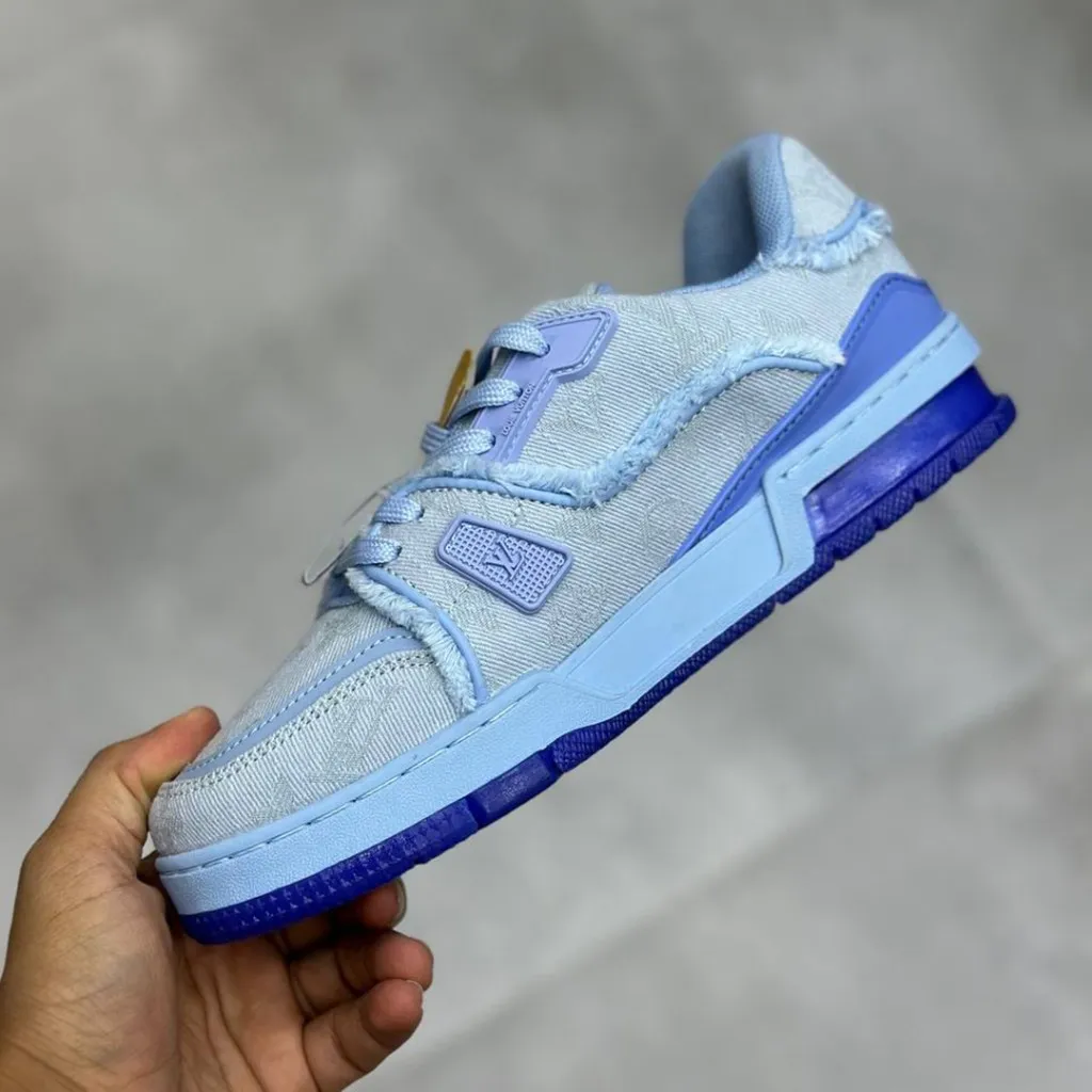لویی ویتون ترینر آبی Louis Vuitton LV Trainer لویی ویتون ترینر آبی Louis Vuitton LV Trainer - تصویر 2