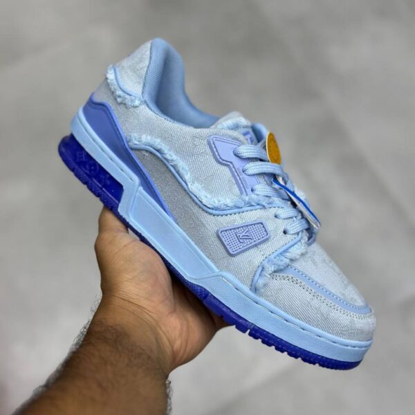 لویی ویتون ترینر آبی Louis Vuitton LV Trainer لویی ویتون ترینر آبی Louis Vuitton LV Trainer