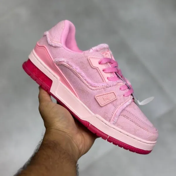 لویی ویتون ترینر صورتی Louis Vuitton LV Trainer لویی ویتون ترینر صورتی Louis Vuitton LV Trainer