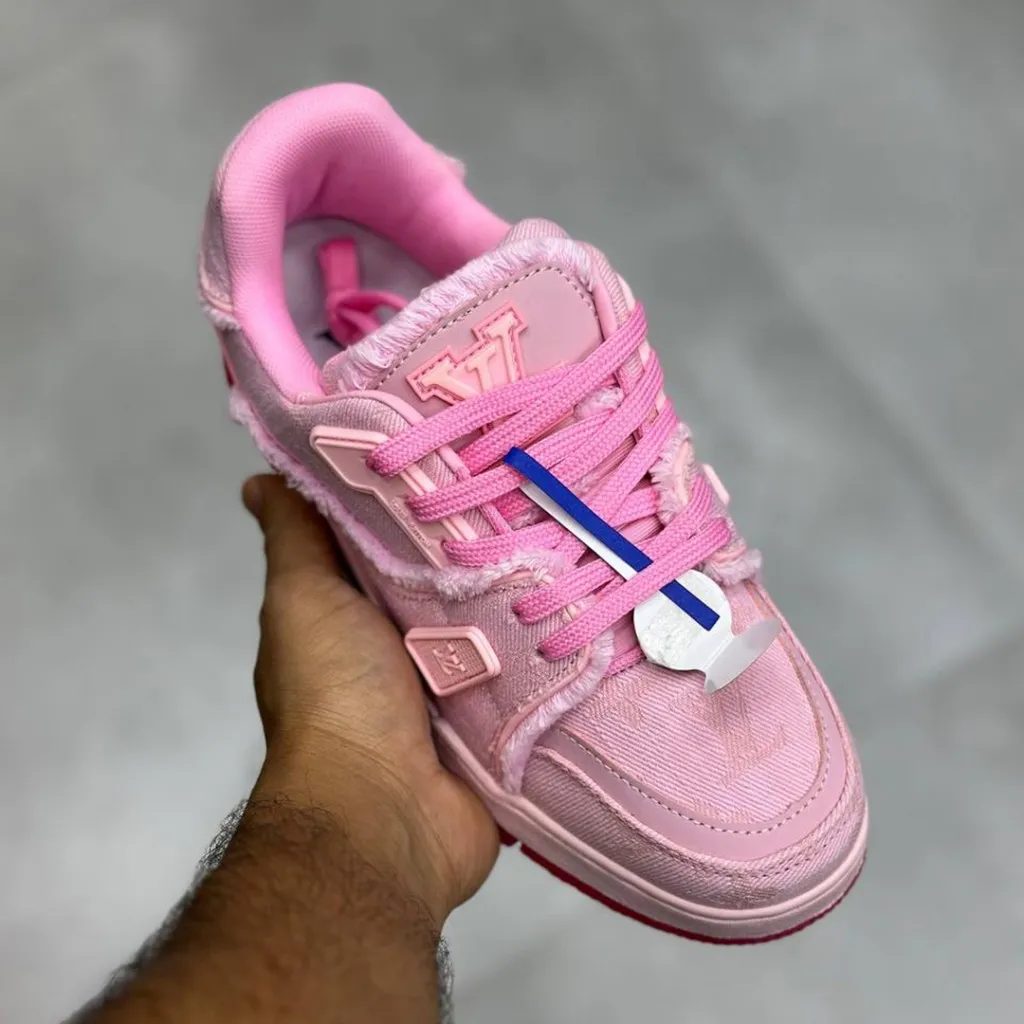 لویی ویتون ترینر صورتی Louis Vuitton LV Trainer لویی ویتون ترینر صورتی Louis Vuitton LV Trainer - تصویر 2