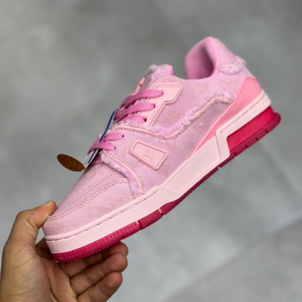 لویی ویتون ترینر صورتی Louis Vuitton LV Trainer لویی ویتون ترینر صورتی Louis Vuitton LV Trainer