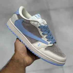 نایک ایر جردن وان لو لویی ویتون طوسی آبی آسمانی کرم روشن Nike Air Jordan One 1 Louis Vuitton Grey Sky Blue Light Cream نایک ایر جردن وان لو لویی ویتون طوسی آبی آسمانی کرم روشن Nike Air Jordan One 1 Louis Vuitton Grey Sky Blue Light Cream