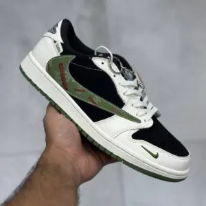نایک ایر جردن وان لو سوپریم بالنسیاگا مشکی سبز کرم Nike Air Jordan One 1 Supreme Balenciaga Black Green Cream نایک ایر جردن وان لو سوپریم بالنسیاگا مشکی سبز کرم Nike Air Jordan One 1 Supreme Balenciaga Black Green Cream