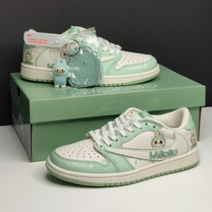 جردن وان لو لبوبو کرم سبز پاستیلی Jordan 1 Low Labubu Cream Pastel Green جردن وان لو لبوبو کرم سبز پاستیلی Jordan 1 Low Labubu Cream Pastel Green
