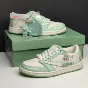 جردن وان لو لبوبو کرم سبز پاستیلی Jordan 1 Low Labubu Cream Pastel Green جردن وان لو لبوبو کرم سبز پاستیلی Jordan 1 Low Labubu Cream Pastel Green