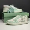 جردن وان لو لبوبو کرم سبز پاستیلی Jordan 1 Low Labubu Cream Pastel Green - تصویر 2