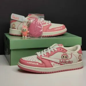 جردن وان لو لبوبو کرم صورتی Jordan 1 Low Labubu Cream Pink جردن وان لو لبوبو کرم صورتی Jordan 1 Low Labubu Cream Pink