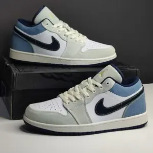 نایک جردن وان لو جین آبی Jordan 1 Low SE Denim Star Blue نایک جردن وان لو جین آبی Jordan 1 Low SE Denim Star Blue