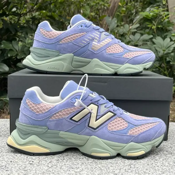 نیوبالانس 9060 بنفش صورتی سبز کرم New Balance 9060 The Whitaker Group Missing Pieces Daydream Blue U9060WG1 نیوبالانس 9060 بنفش صورتی سبز کرم New Balance 9060 The Whitaker Group Missing Pieces Daydream Blue U9060WG1