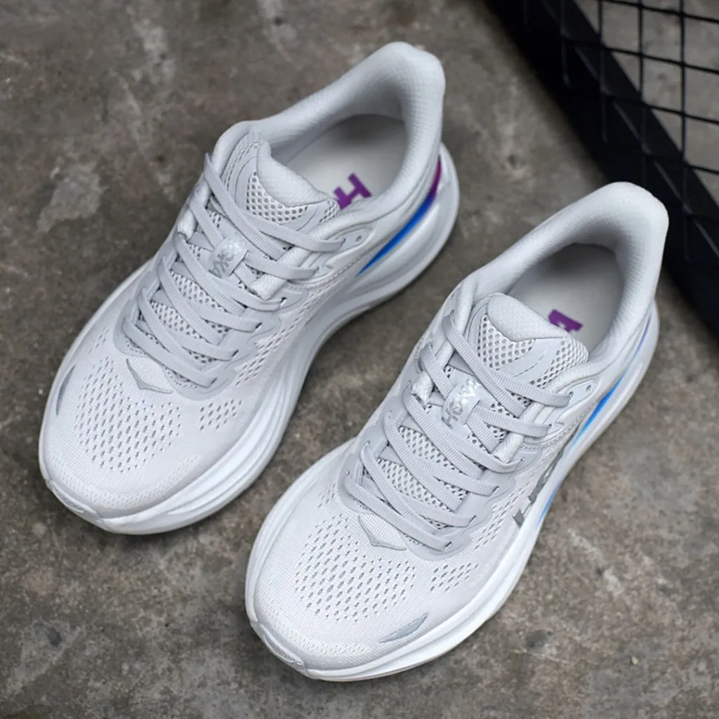 هوکا باندی 9 طوسی سفید رنگی Hoka Bondi 9 Cosmic Grey White Mesh 1162012-CYWH هوکا باندی 9 طوسی سفید رنگی Hoka Bondi 9 Cosmic Grey White Mesh 1162012-CYWH - تصویر 3