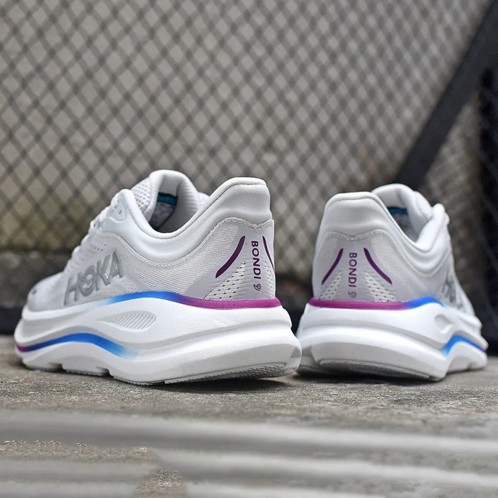 هوکا باندی 9 طوسی سفید رنگی Hoka Bondi 9 Cosmic Grey White Mesh 1162012-CYWH هوکا باندی 9 طوسی سفید رنگی Hoka Bondi 9 Cosmic Grey White Mesh 1162012-CYWH - تصویر 4