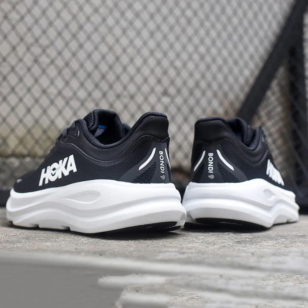 هوکا باندی 9 مشکی سفید Hoka Bondi 9 Black White 1162011-BWHT - تصویر 2
