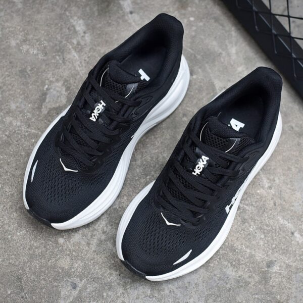 هوکا باندی 9 مشکی سفید Hoka Bondi 9 Black White 1162011-BWHT