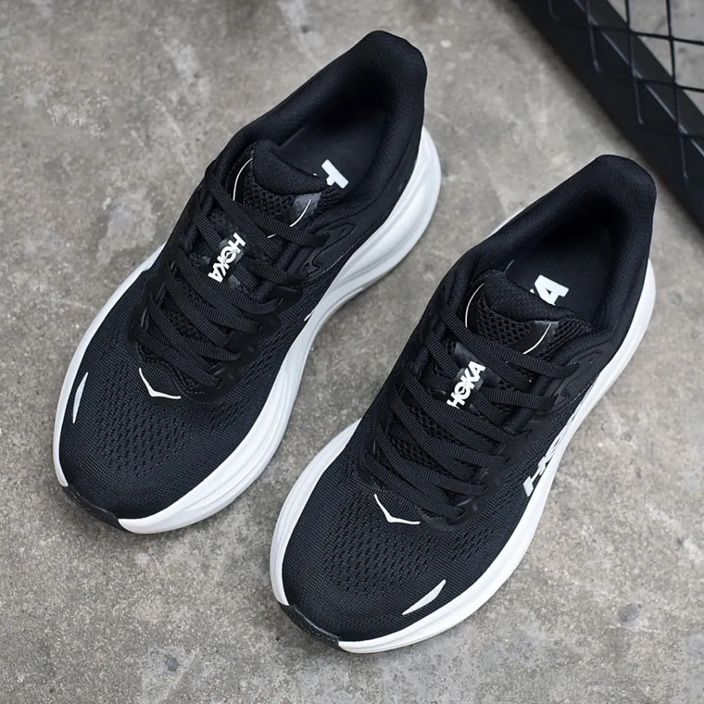 هوکا باندی 9 مشکی سفید Hoka Bondi 9 Black White 1162011-BWHT - تصویر 3