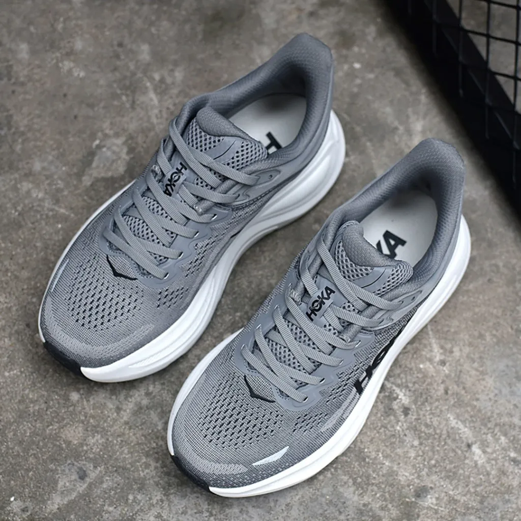 هوکا باندی 9 خاکستری سفید Hoka Bondi 9 Galactic Grey Stellar Grey 1162011-GCTC - تصویر 3