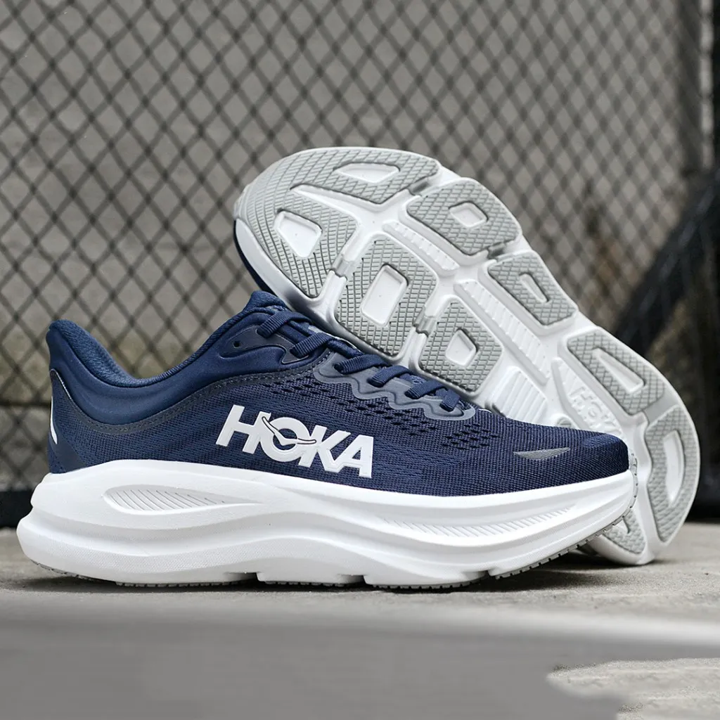 هوکا باندی 9 سرمه ای سفید Hoka Bondi 9 Varsity Navy White 1162011-VYN - تصویر 2