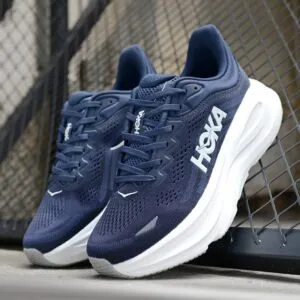 هوکا باندی 9 سرمه ای سفید Hoka Bondi 9 Varsity Navy White 1162011-VYN