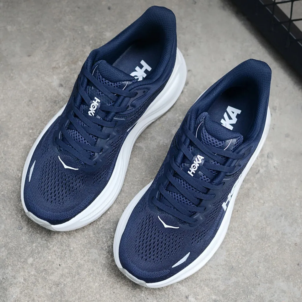 هوکا باندی 9 سرمه ای سفید Hoka Bondi 9 Varsity Navy White 1162011-VYN - تصویر 4