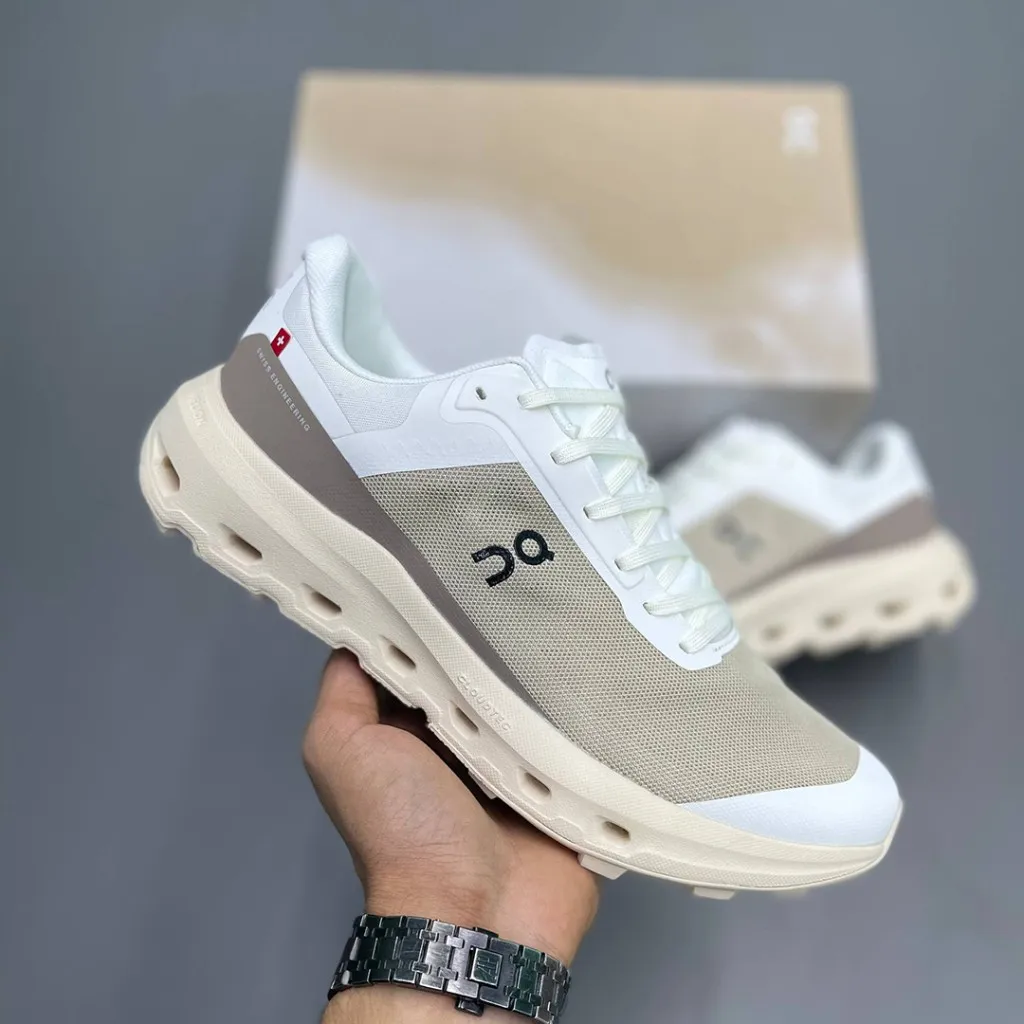 کتونی آن رانینگ پلاس نکست مش بژ On Running Plus Next Mesh Beige - تصویر 3