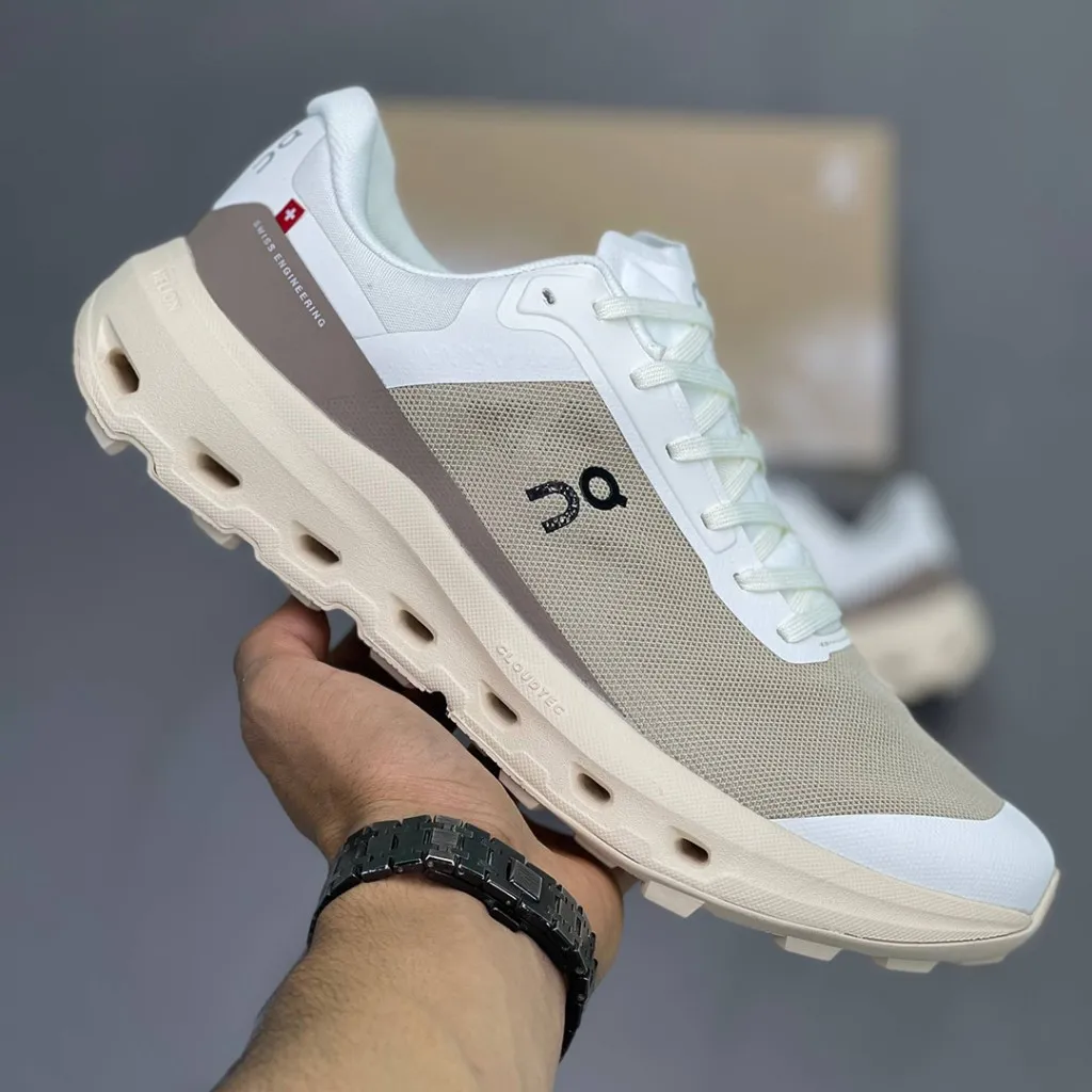 کتونی آن رانینگ پلاس نکست مش بژ On Running Plus Next Mesh Beige - تصویر 2