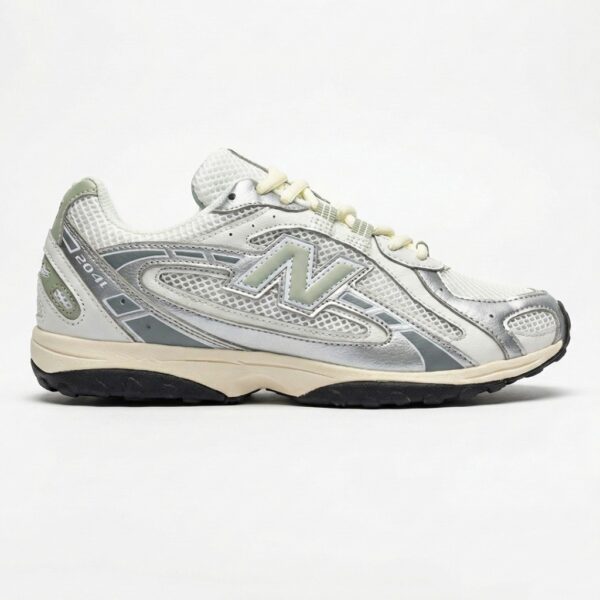 نیوبالانس 204 ال سیلور متالیک سیج گرین New Balance 204L Silver Metallic Sage Green U204LSWB نیوبالانس 204 ال سیلور متالیک سیج گرین New Balance 204L Silver Metallic Sage Green U204LSWB